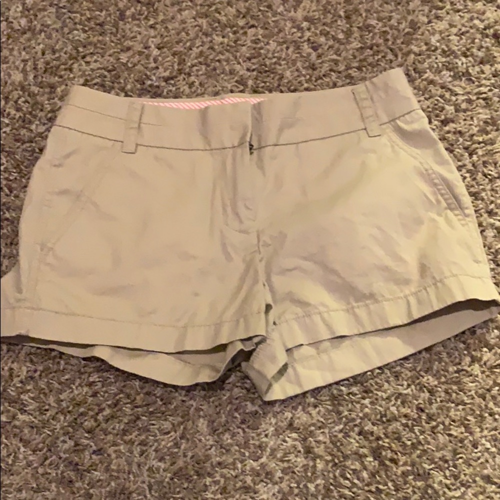 j crew khaki shorts
